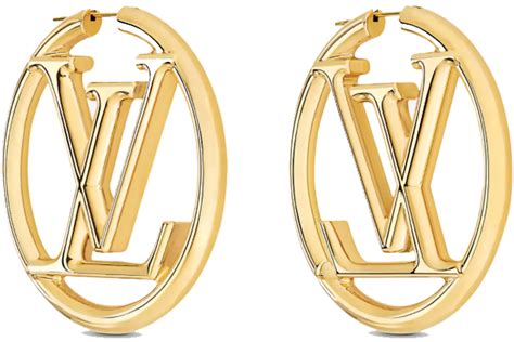 louis vuitton logo hoop earrings|Louis Vuitton symbol earrings.